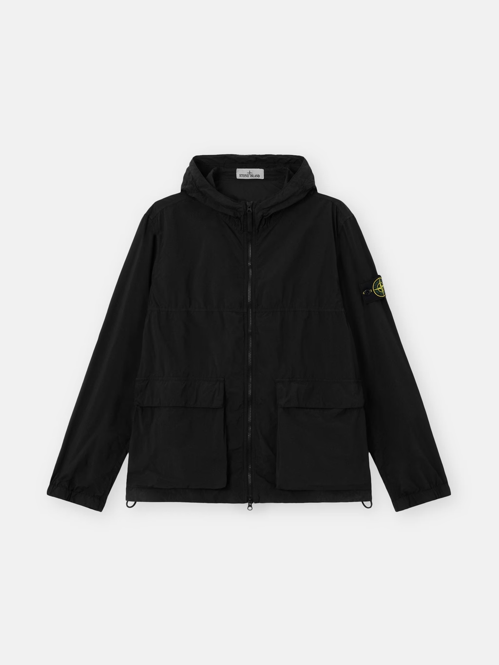 NYLON SMERIGLIATO-TC PARKA JACKET BLACK