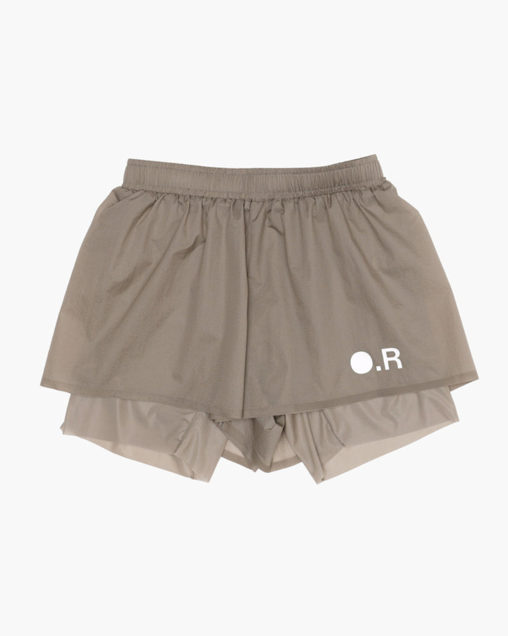 Layered Shorts Camel