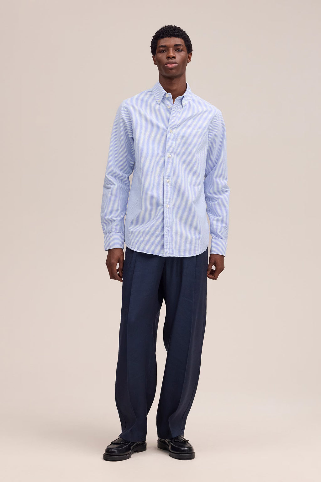 Colby BD 5910 Oxford Shirt Blue Stripe