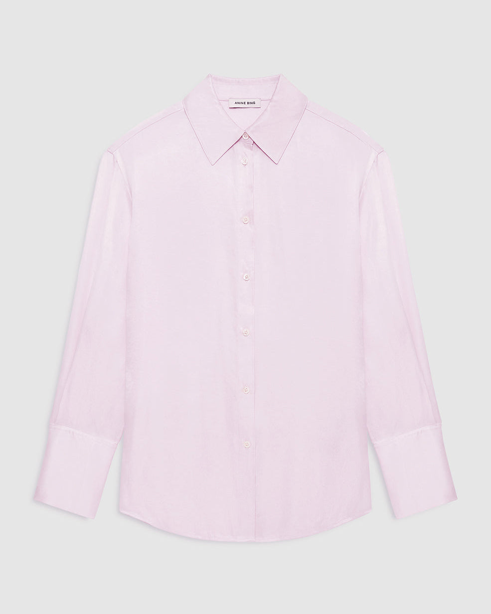 BRIDGET TENCEL BLEND SHIRT POWDER PINK