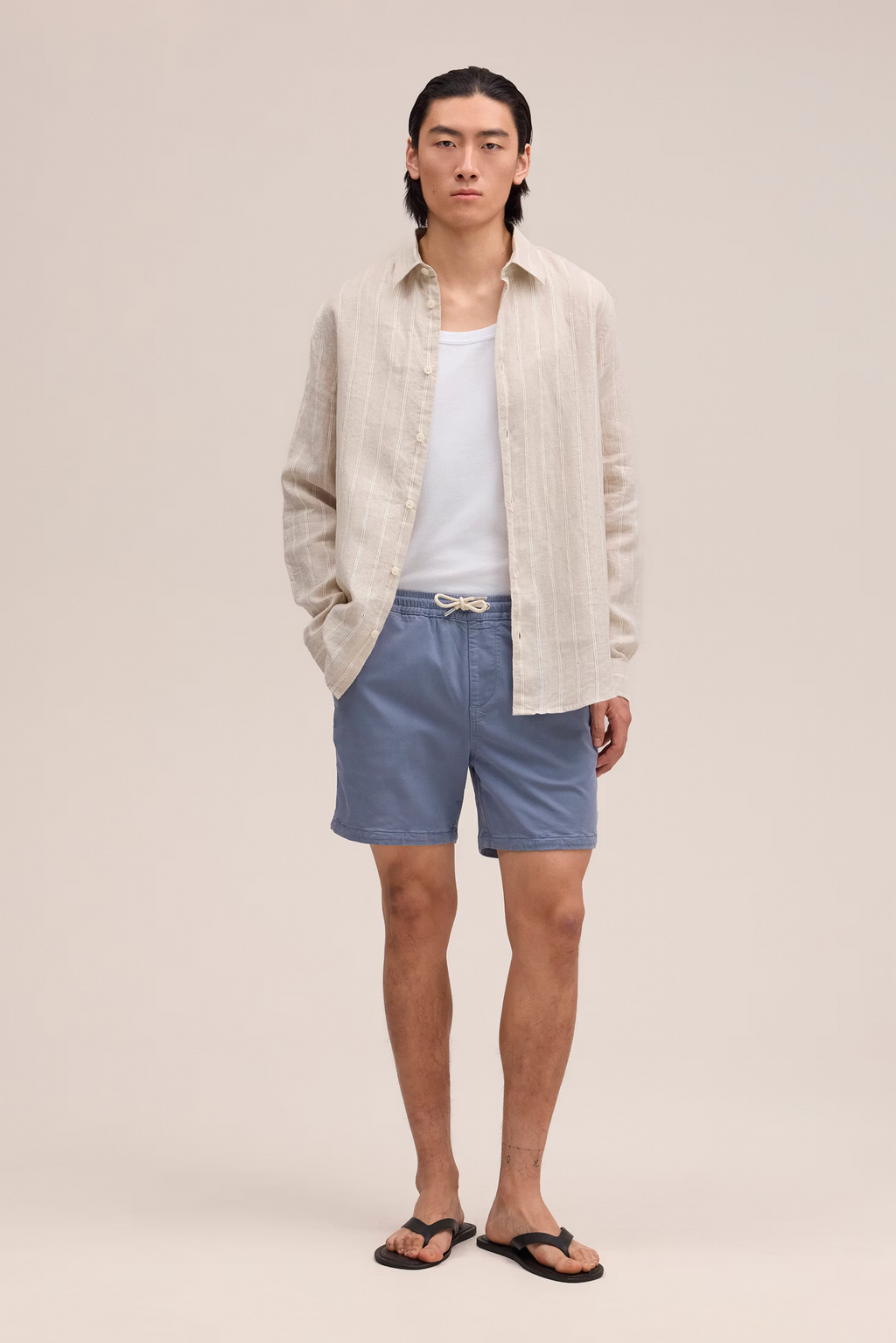 Gregor Lyocell blend Shorts 1154 Stone Blue