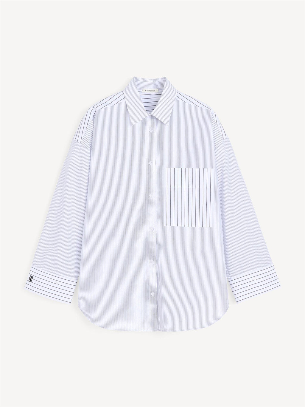 DERRIS Organic Cotton Shirt Black White Mix