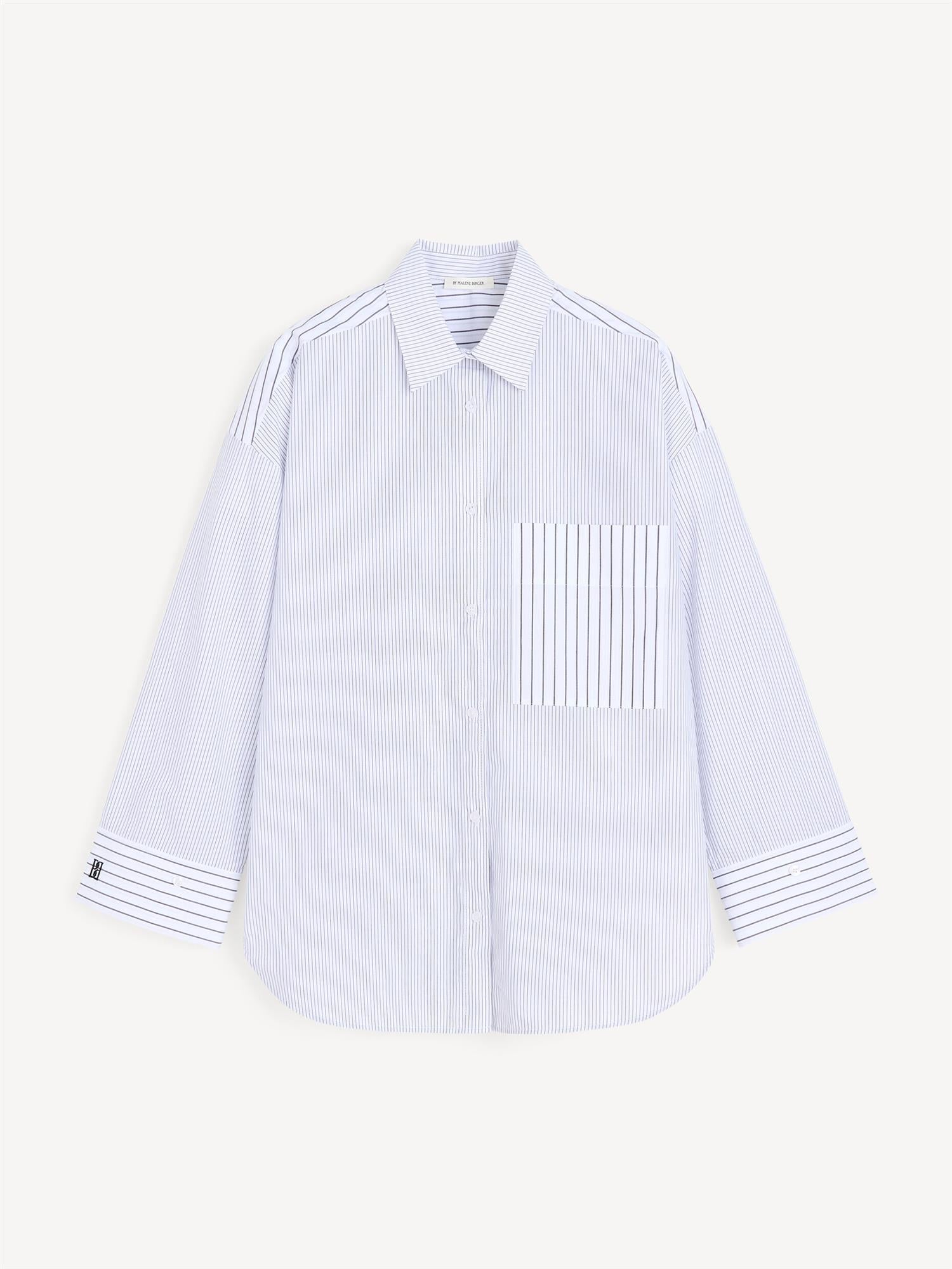DERRIS Organic Cotton Shirt Black White Mix