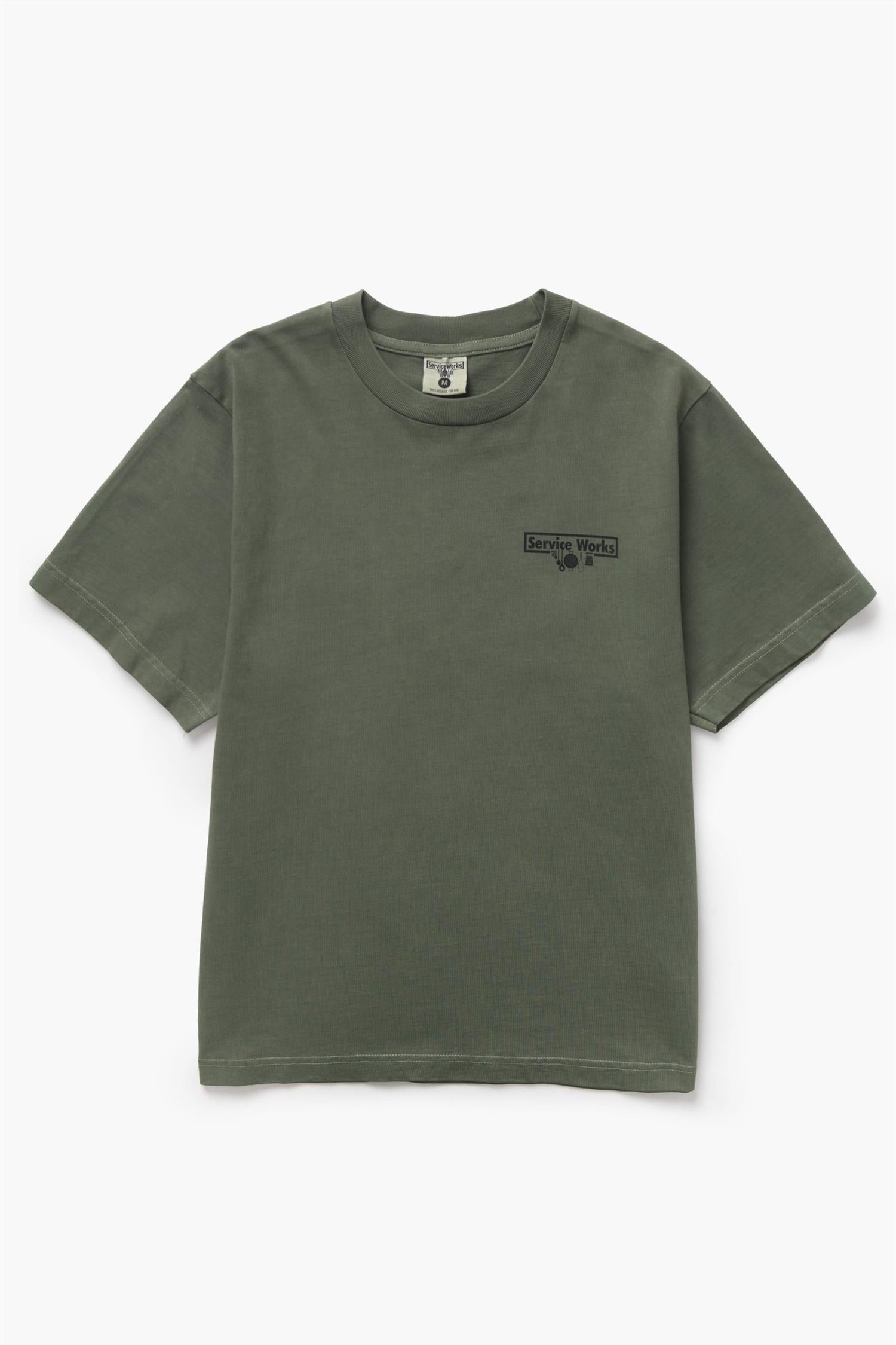 Pigment Dyed Trademark T-shirt Olive