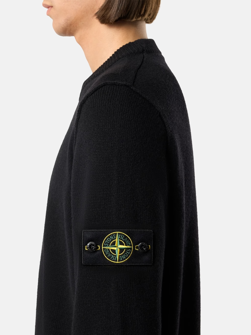 Knitted 7gg Lambswool Sweater Black