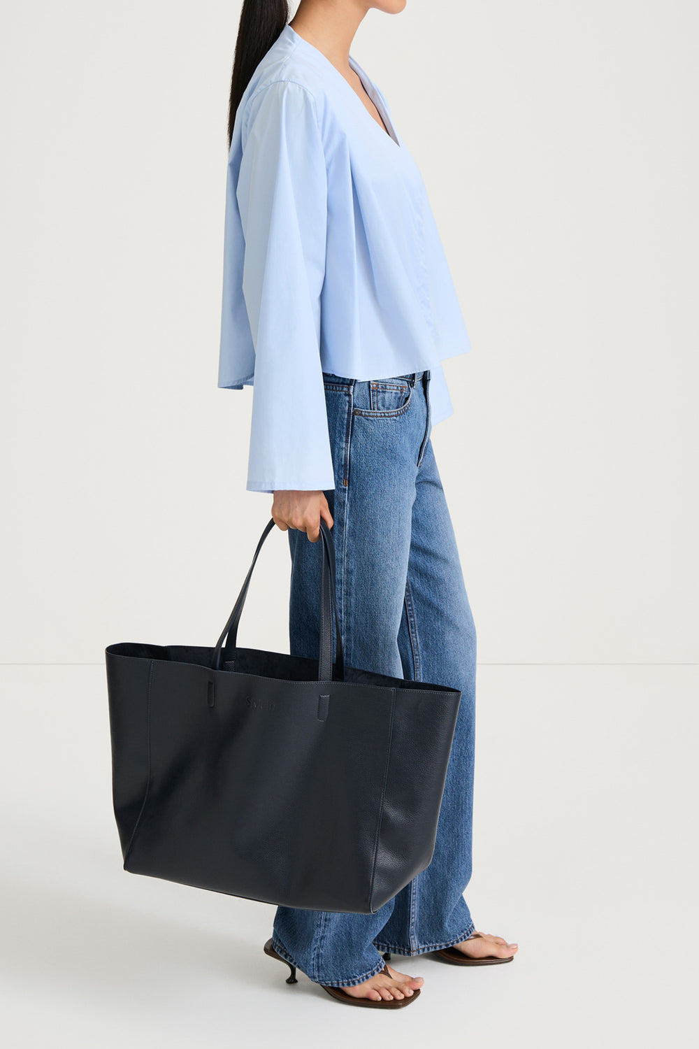 JAYLENE COTTON SHIRT LIGHT BLUE