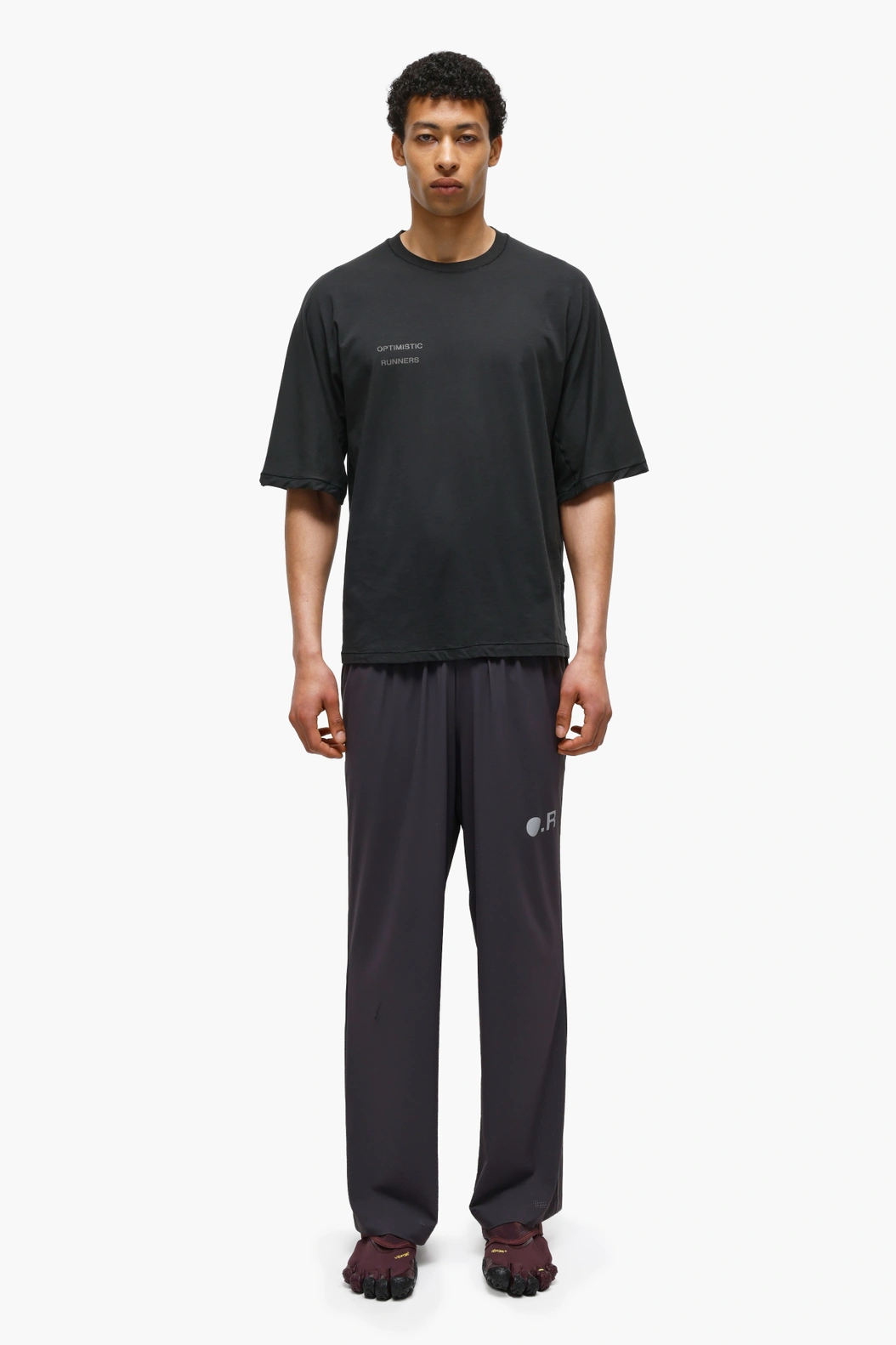Running Cotton T-Shirt BLACK