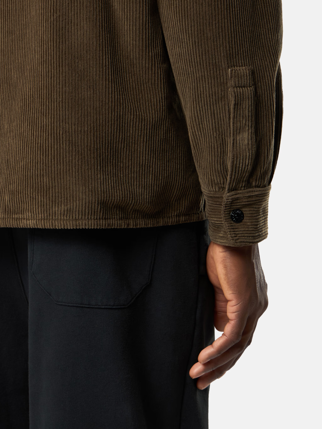 ORGANIC COTTON CORDUROY OVERSHIRT Military GREEN