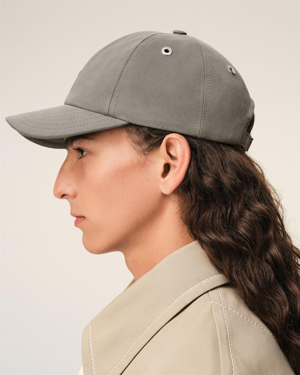 EMBROIDERED AMI DE COEUR LOGO CAP CARBONE