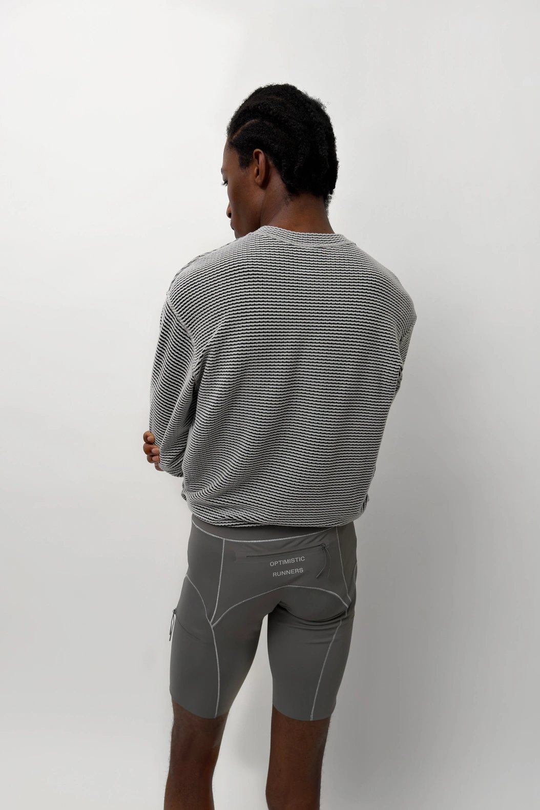 Cropped Warm Longsleeve Light Grey