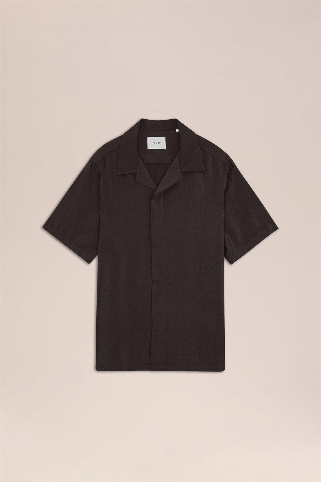 Hank 5971 Open Collar Tencel Shirt Dusky Port