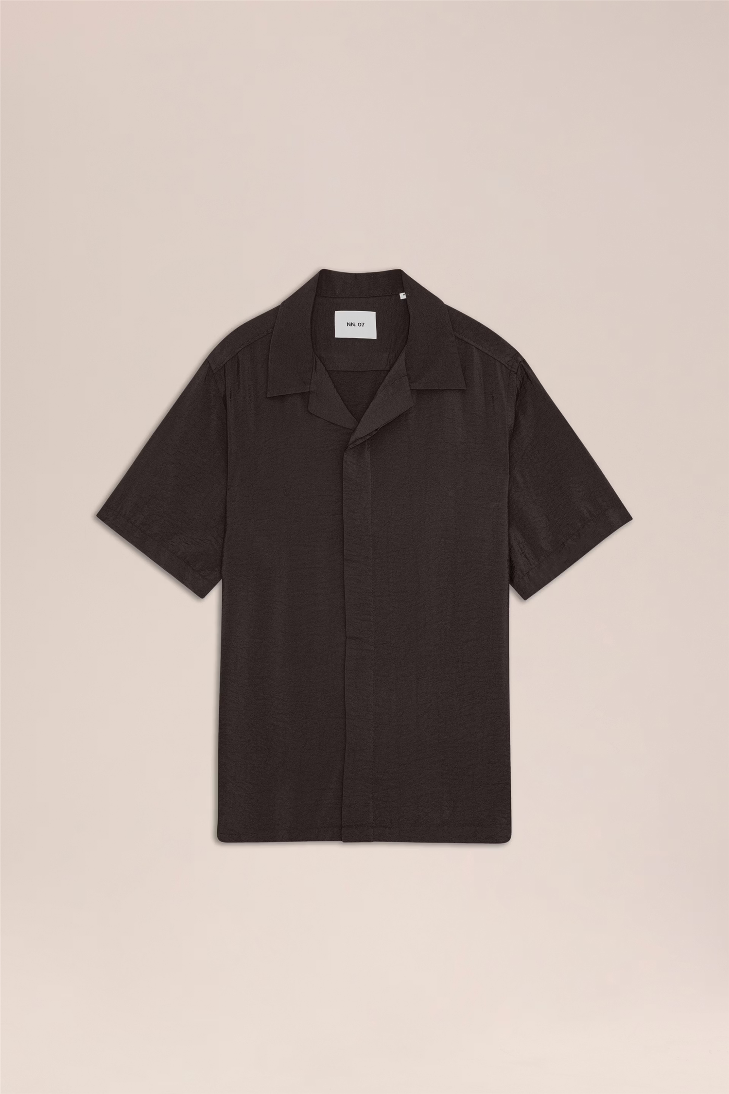 Hank 5971 Open Collar Tencel Shirt Dusky Port