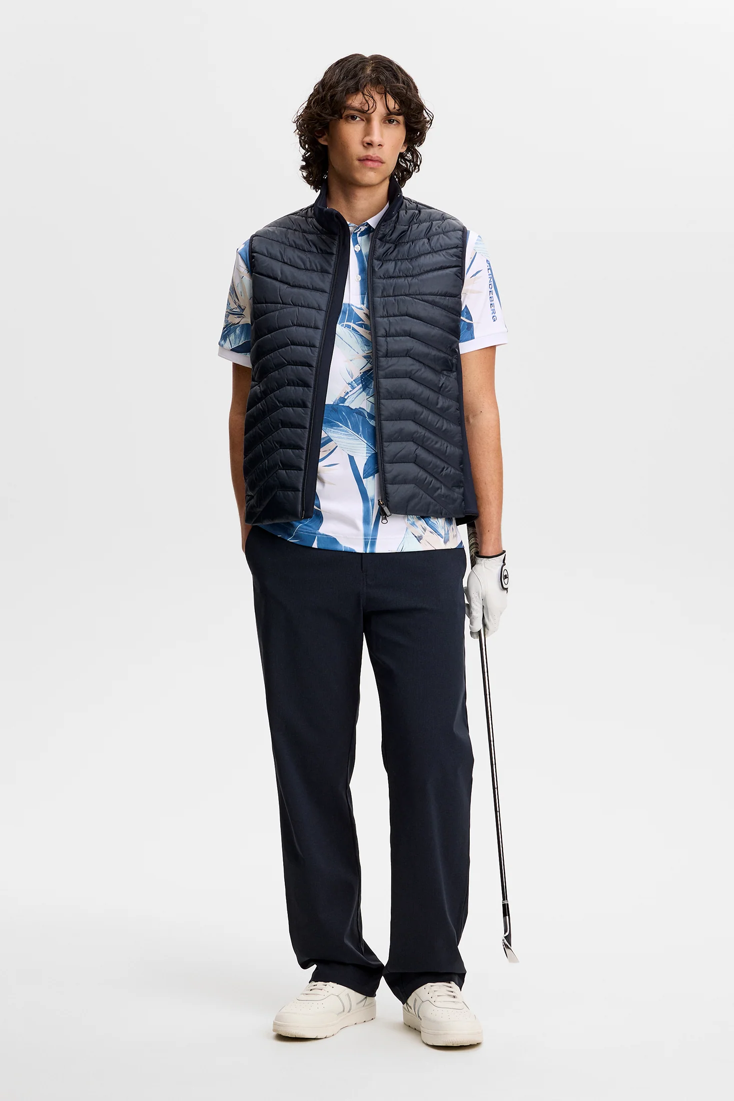 Tour Tech Print Polo Paradise Skylight