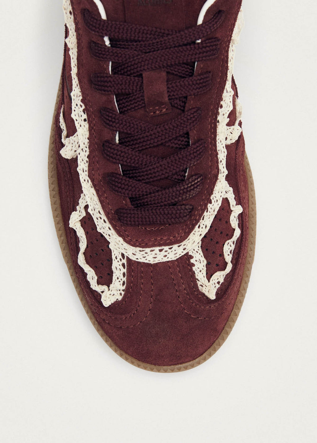 TB.490 Leather Sneakers Crochet Burgundy