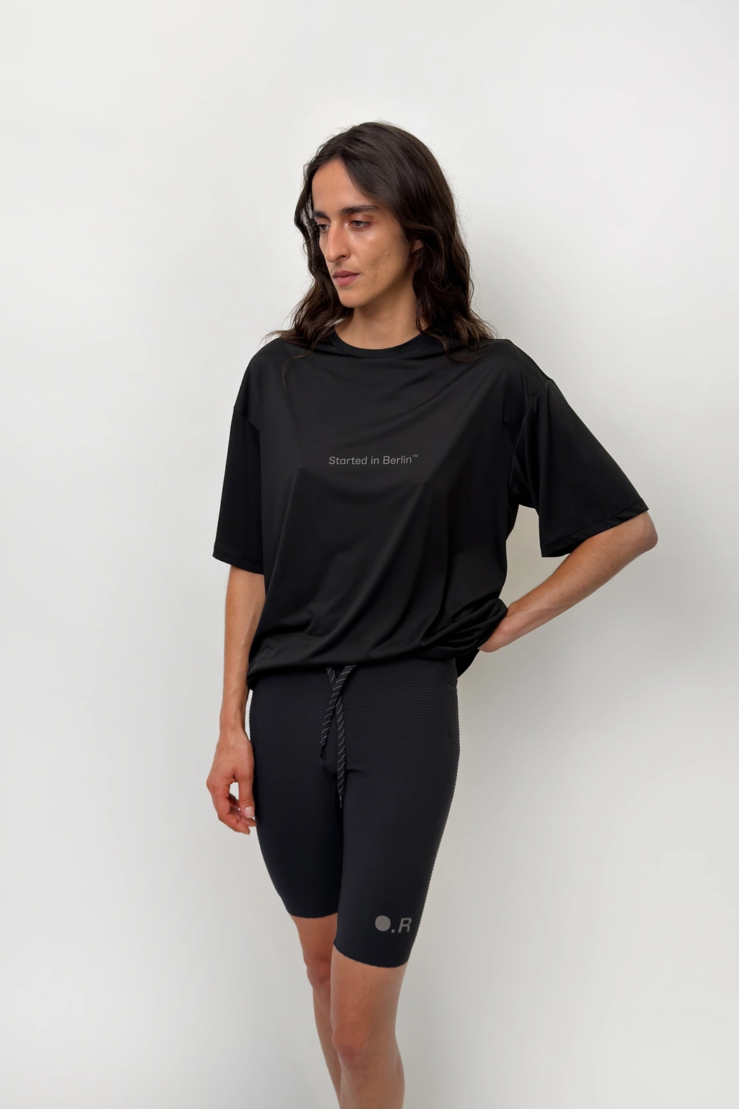 Ruffle Short Tights Black