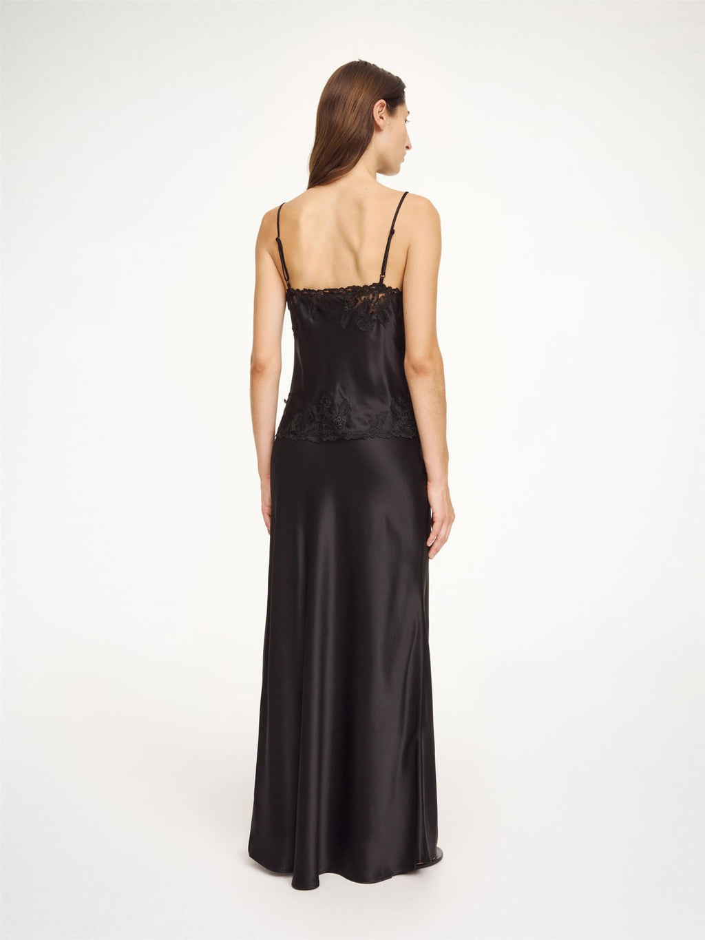 MADELEINE VISCOSE SATIN TOP Black