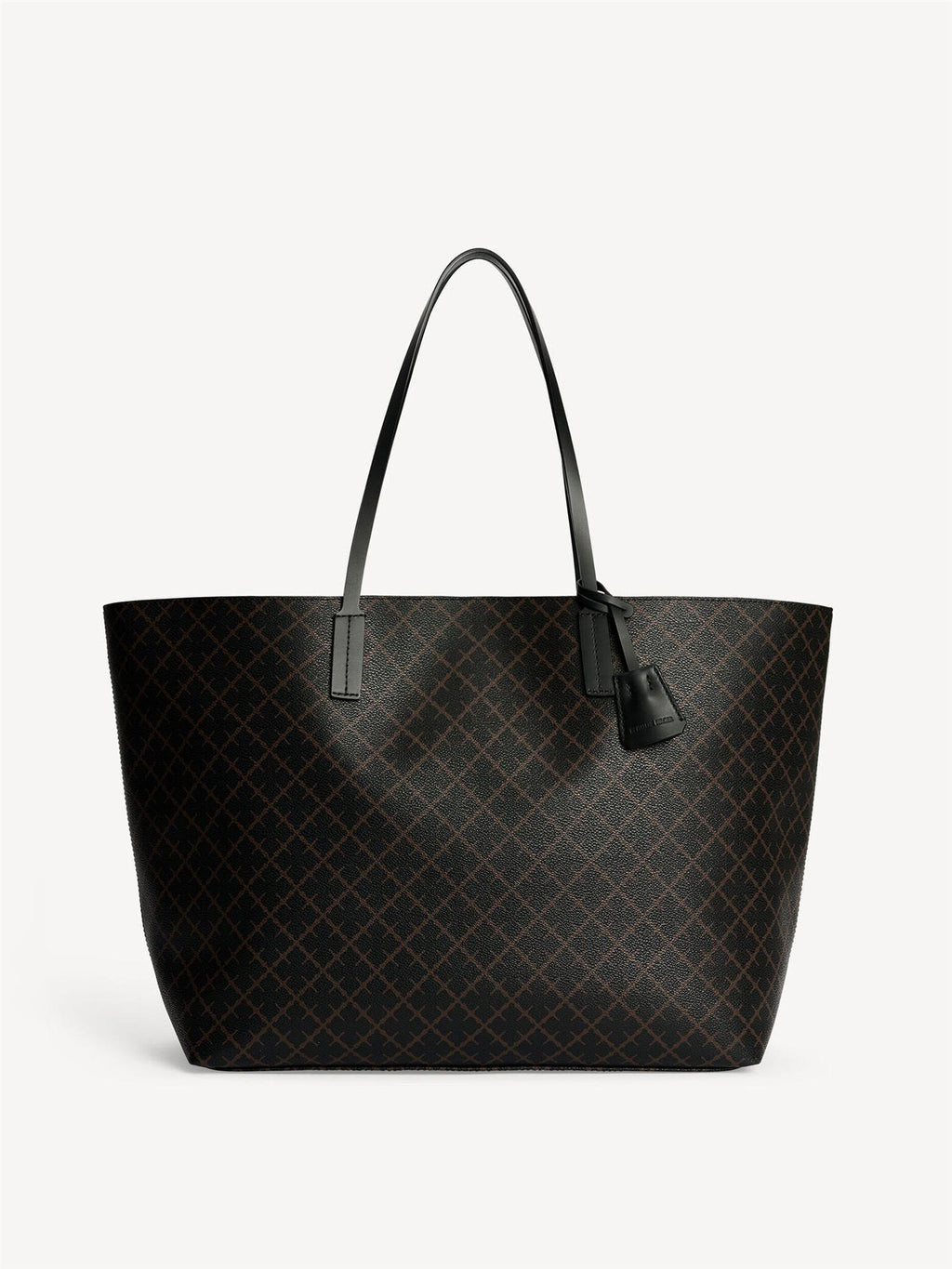 Abi Printed Tote Bag Dark Chokolate