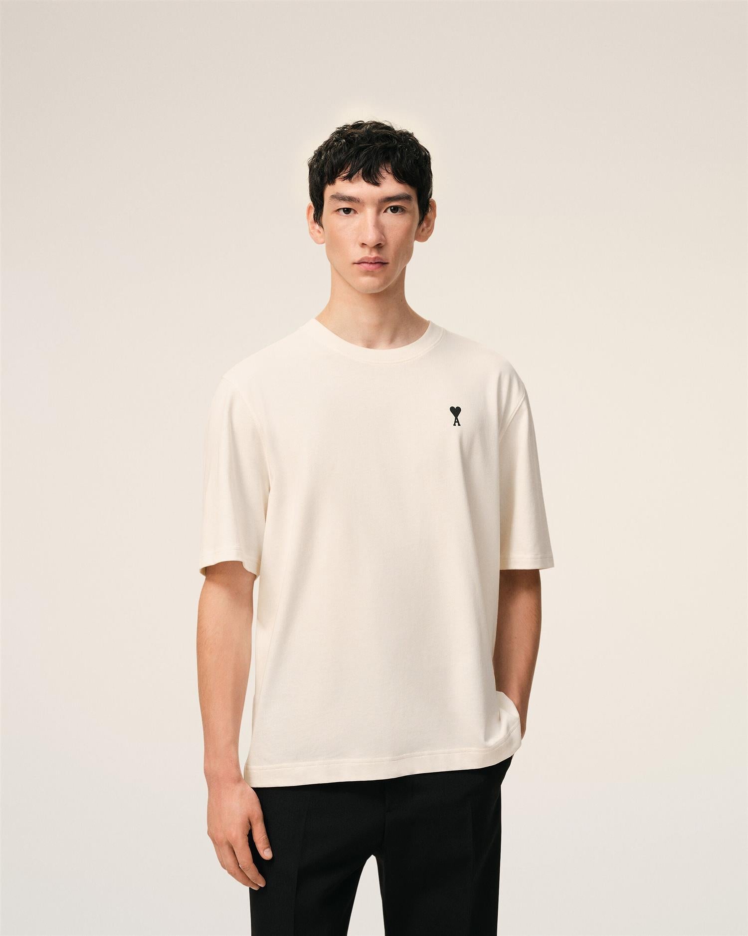 PLACE DES VICTOIRES Back PRINT T-SHIRT WHITE CREAM