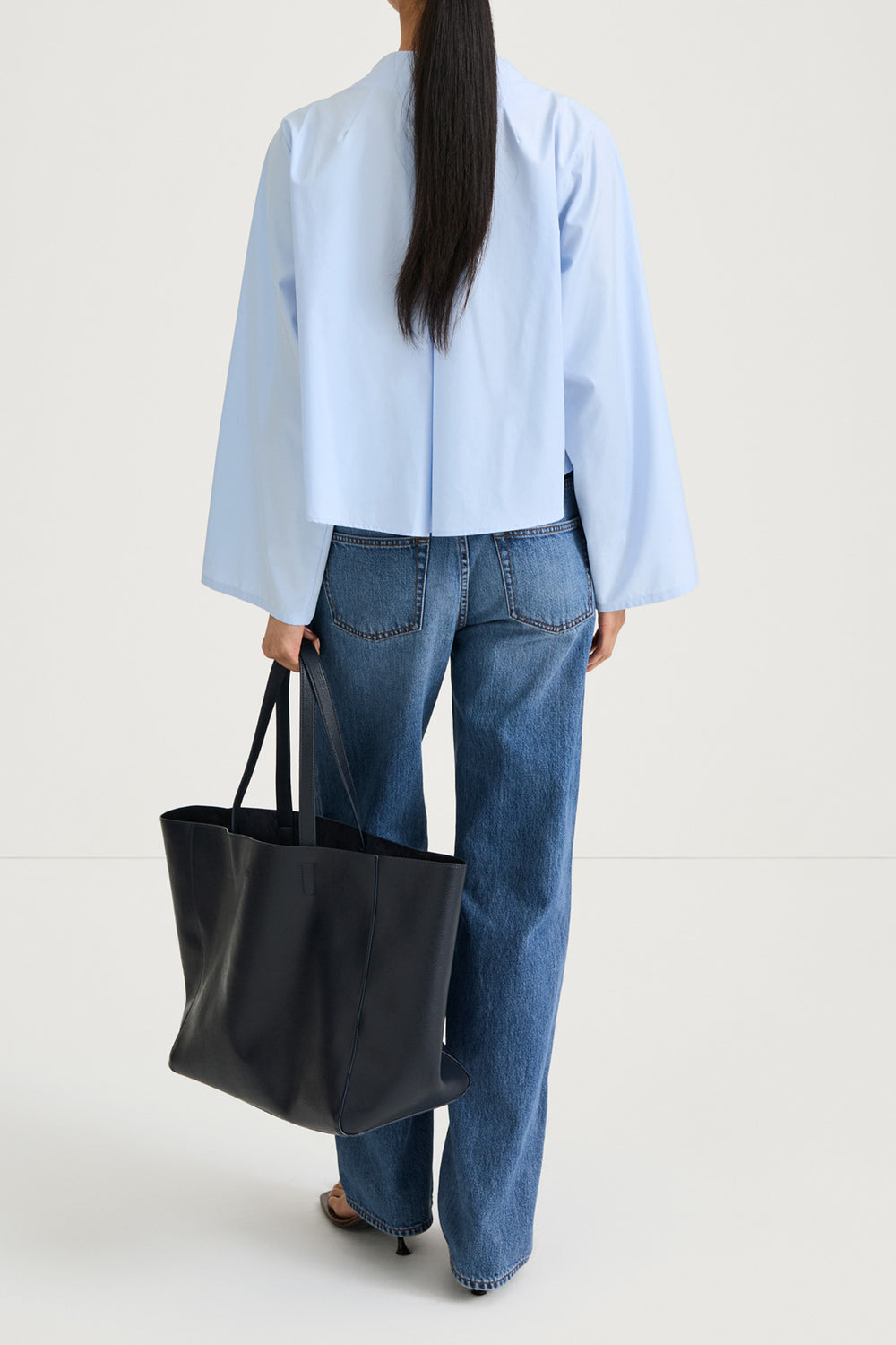 JAYLENE COTTON SHIRT LIGHT BLUE