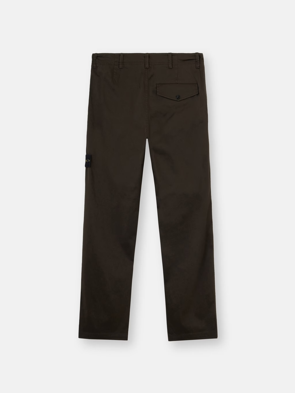 ORGANIC COTTON SATIN TROUSERS COAL GREY