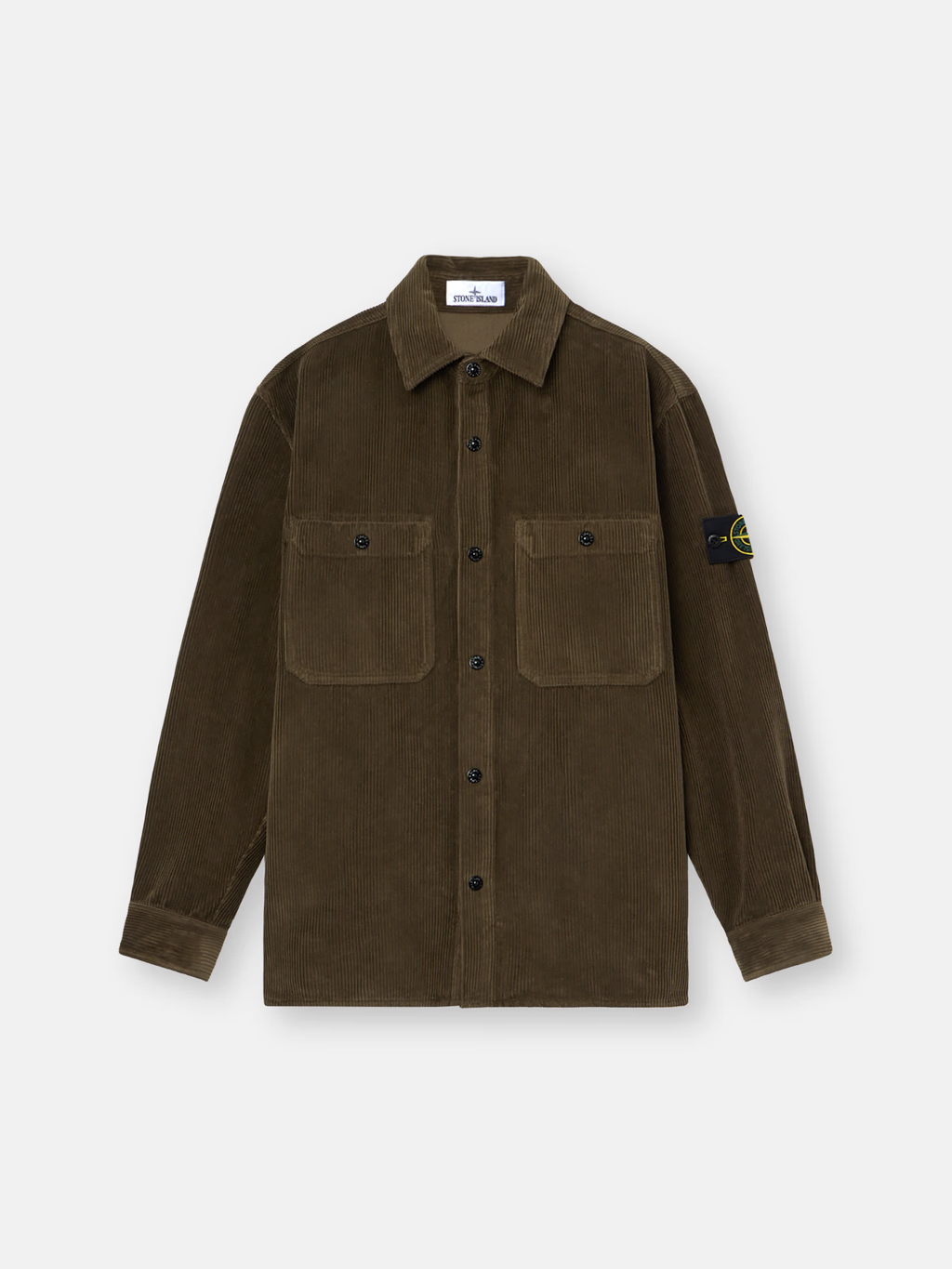 ORGANIC COTTON CORDUROY OVERSHIRT Military GREEN