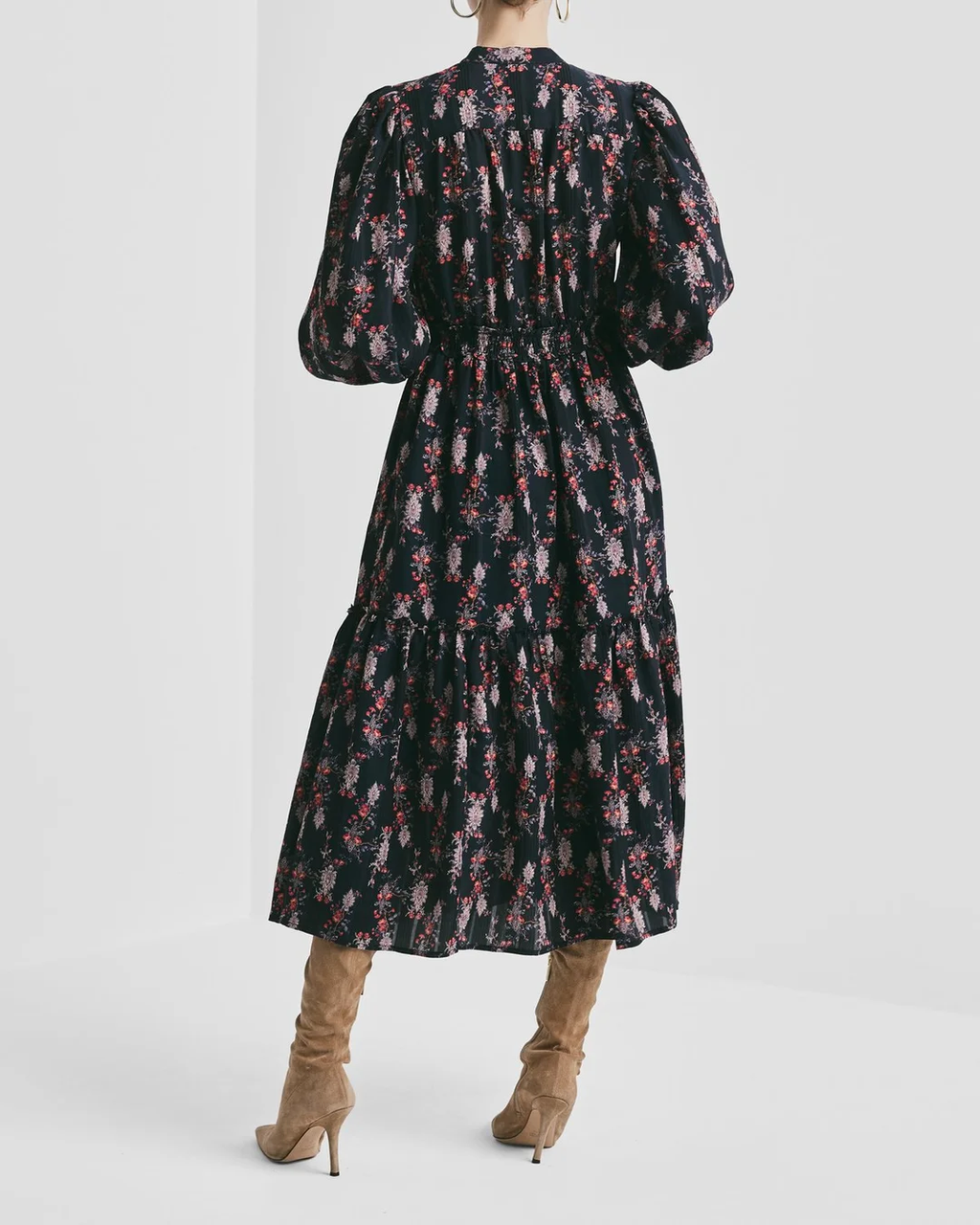 Bohemian Belt Dress Midnight Paisley