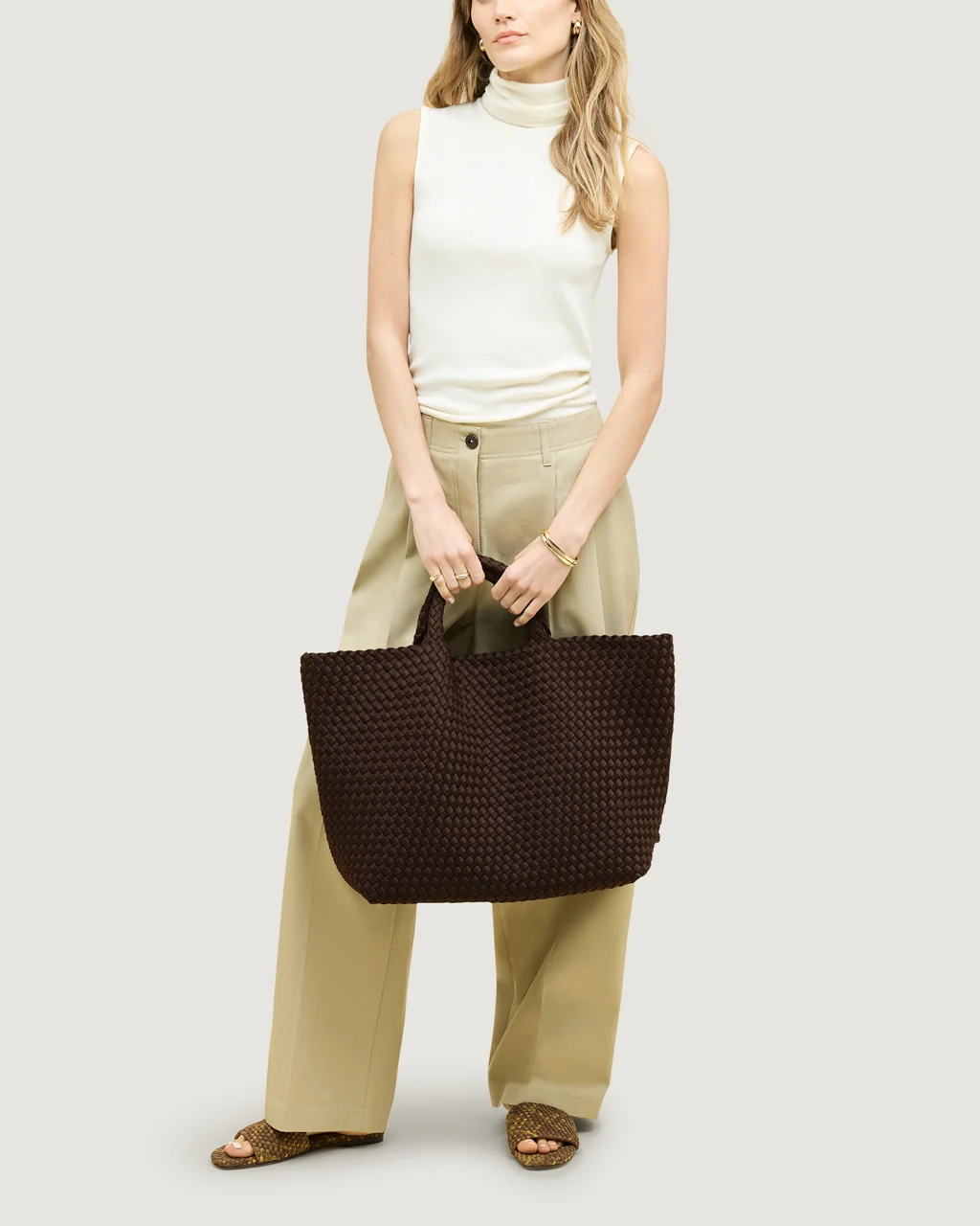 St Barths Large Tote Chocolate