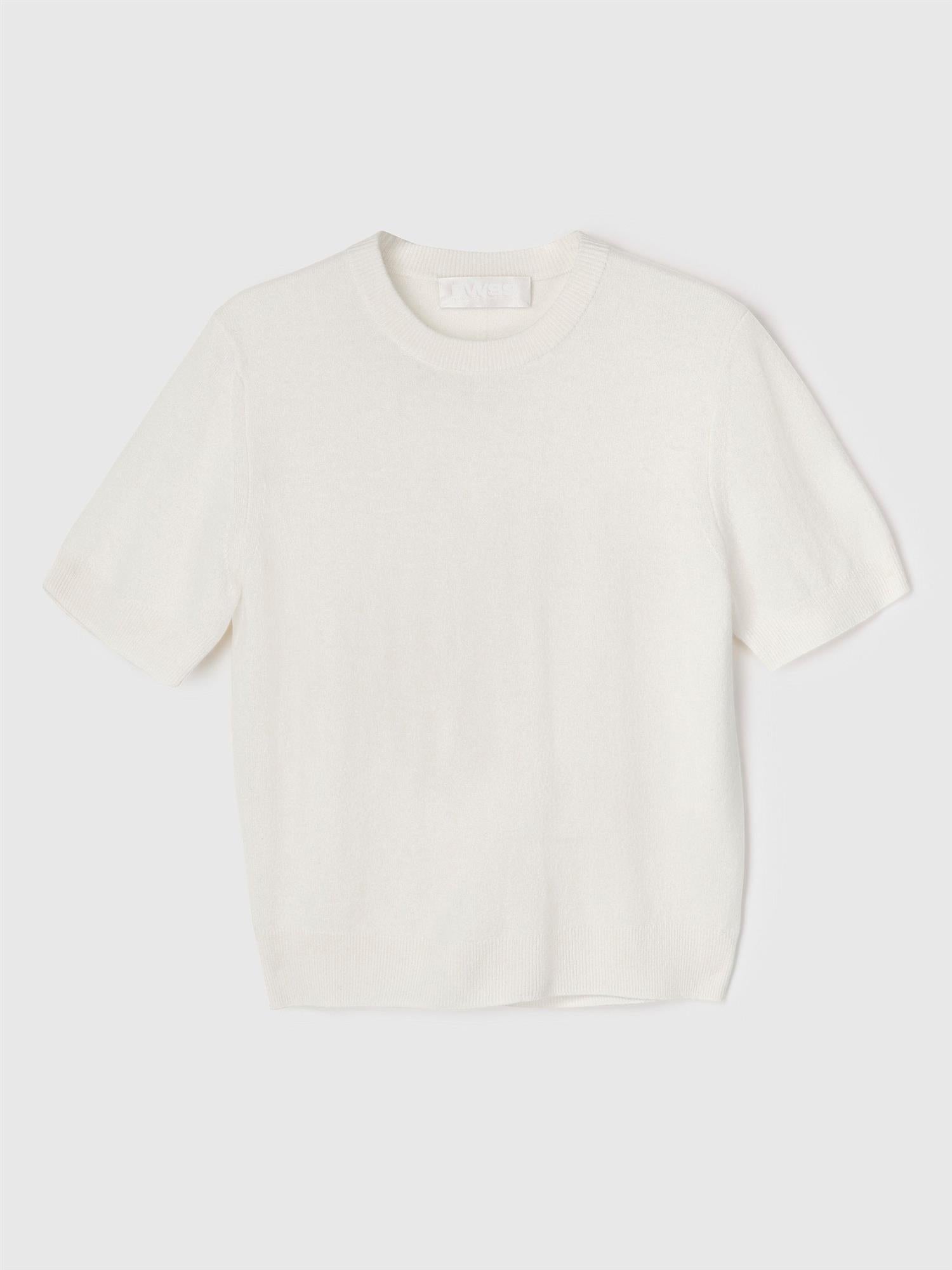 Montauk knitted wool Tee Macadamia