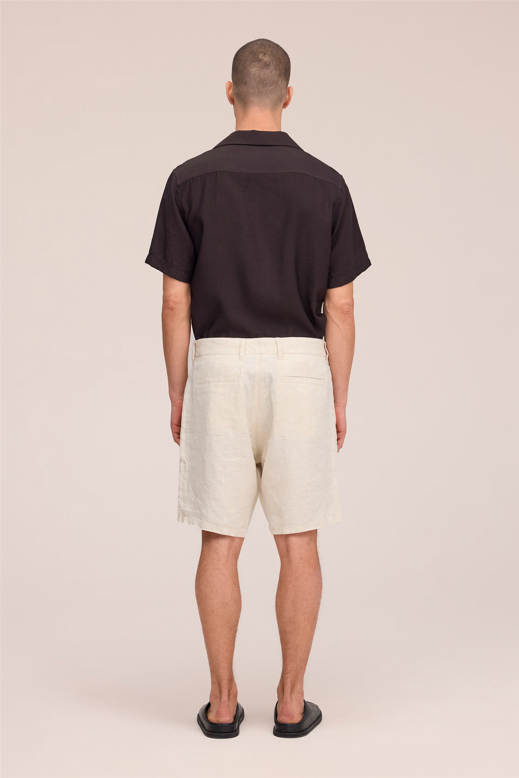 Aden 1454 Linen Shorts Oat