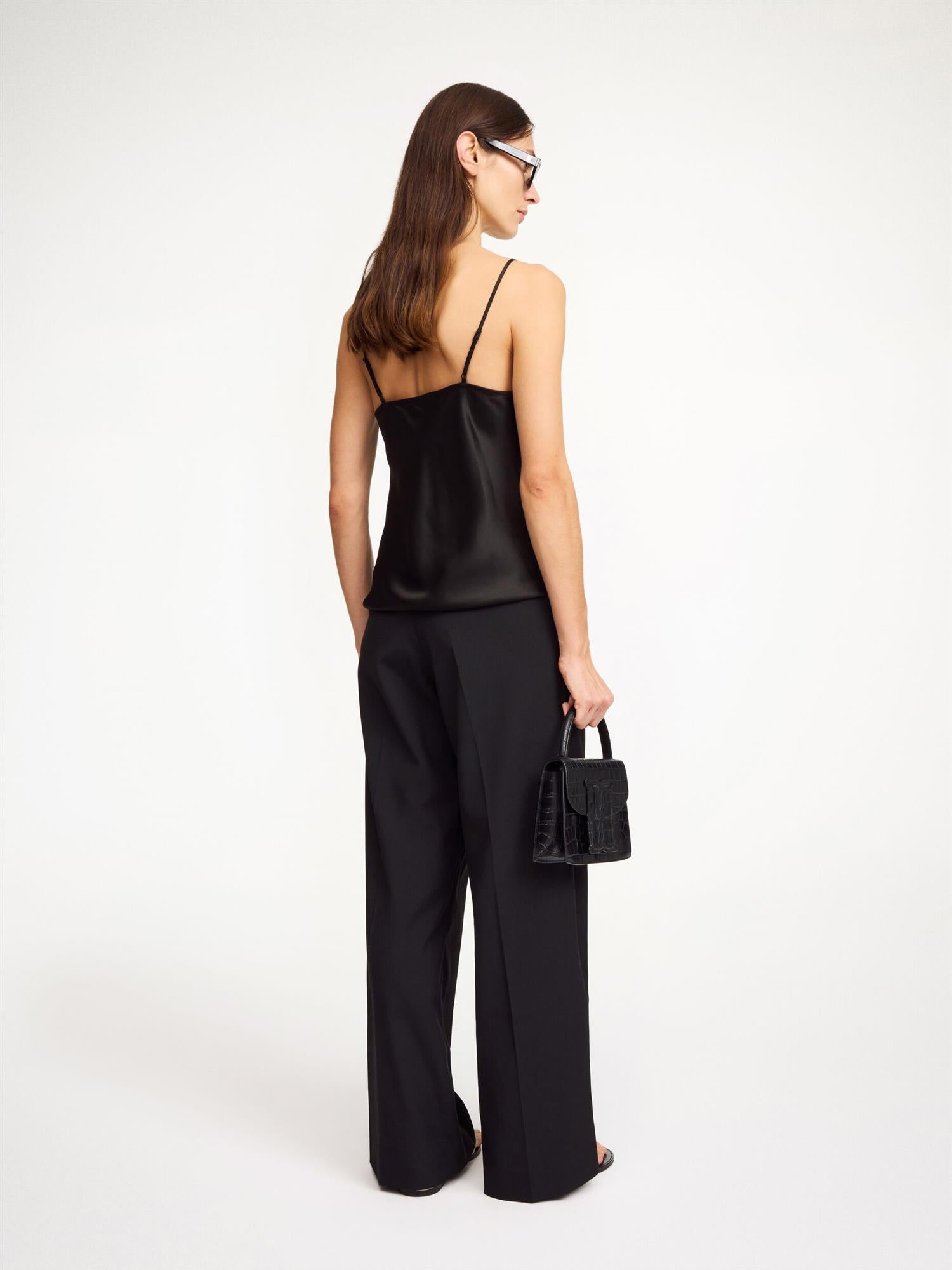 CYMBARIA High Waist Trousers Black