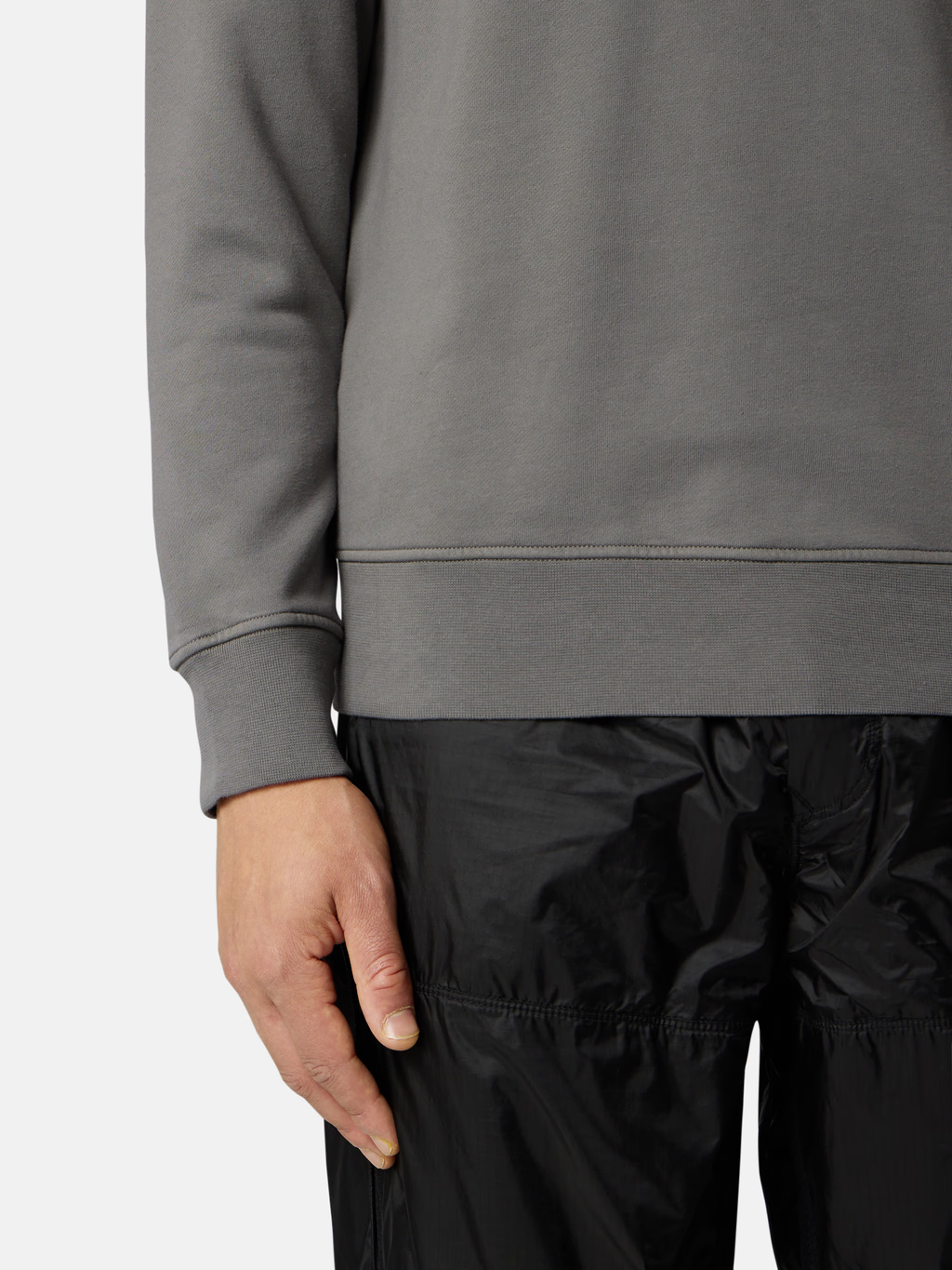 ORGANIC COTTON SWEATSHIRT CEMENT