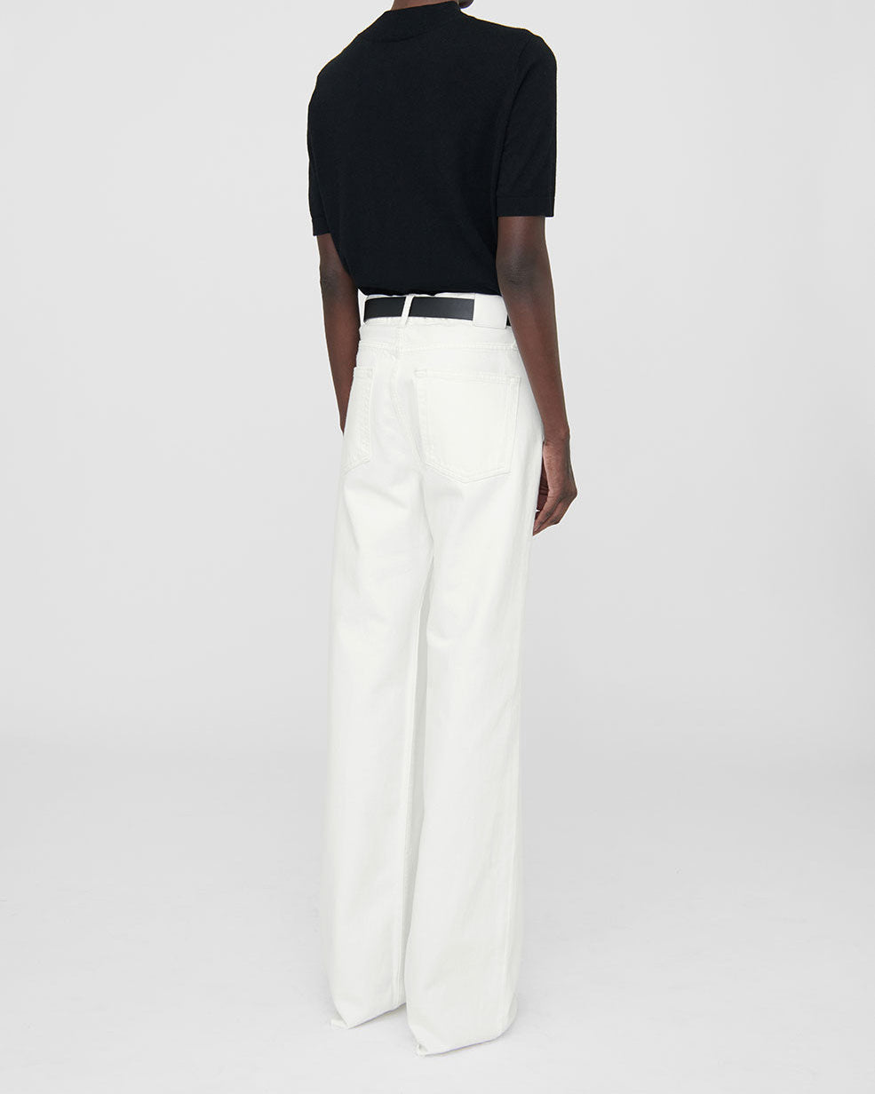 HUGH RELAXED WIDE JEANS IVORY