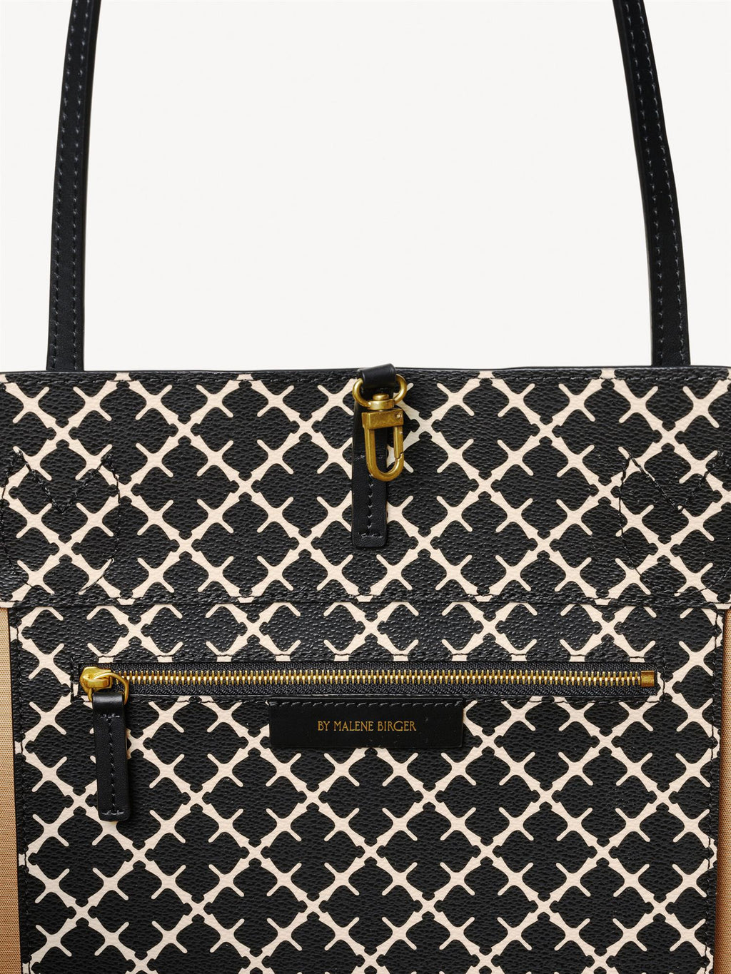 Abi printed tote bag Black