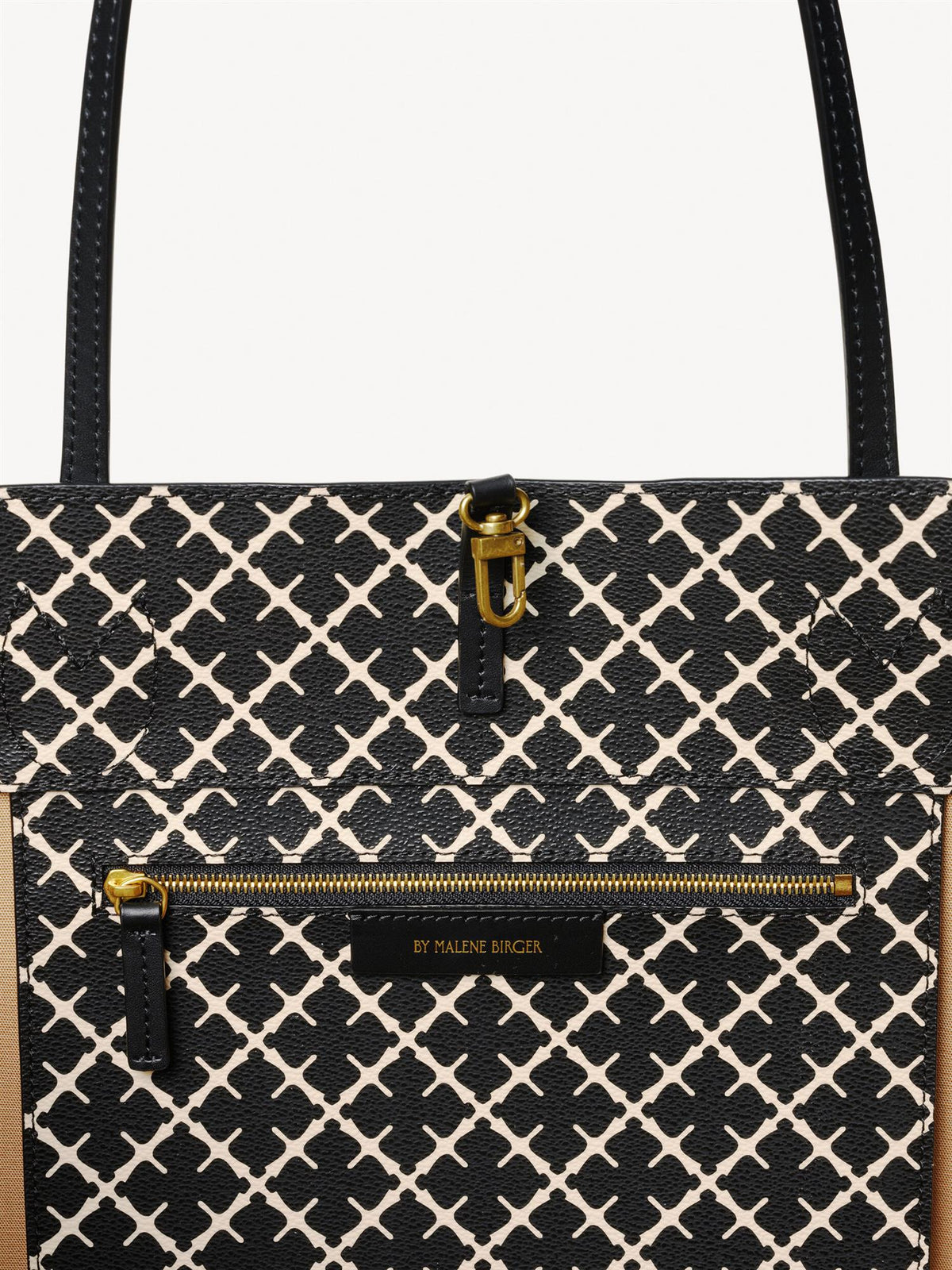 Abi printed tote bag Black