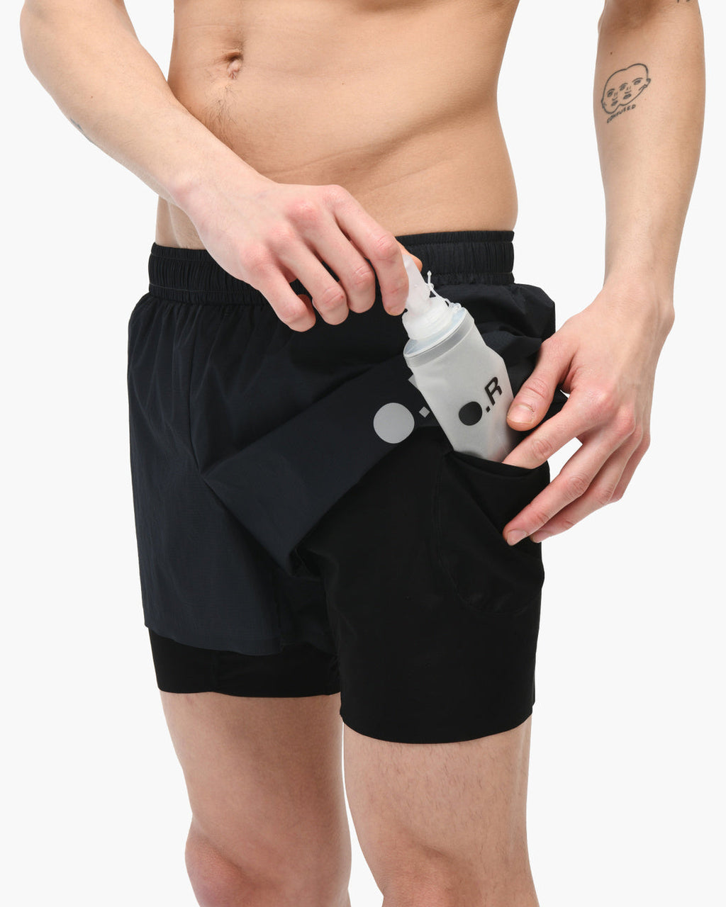 Layered Shorts BLACK