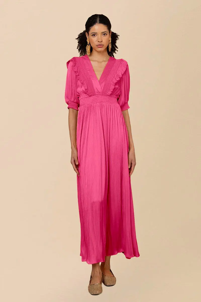 LOVISA Solid Long Dress PINK