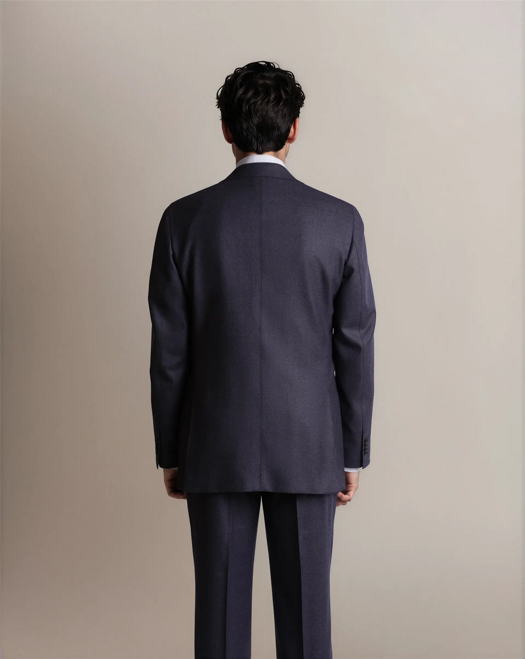 Mod 2 Flannel Glencheck Suit Navy