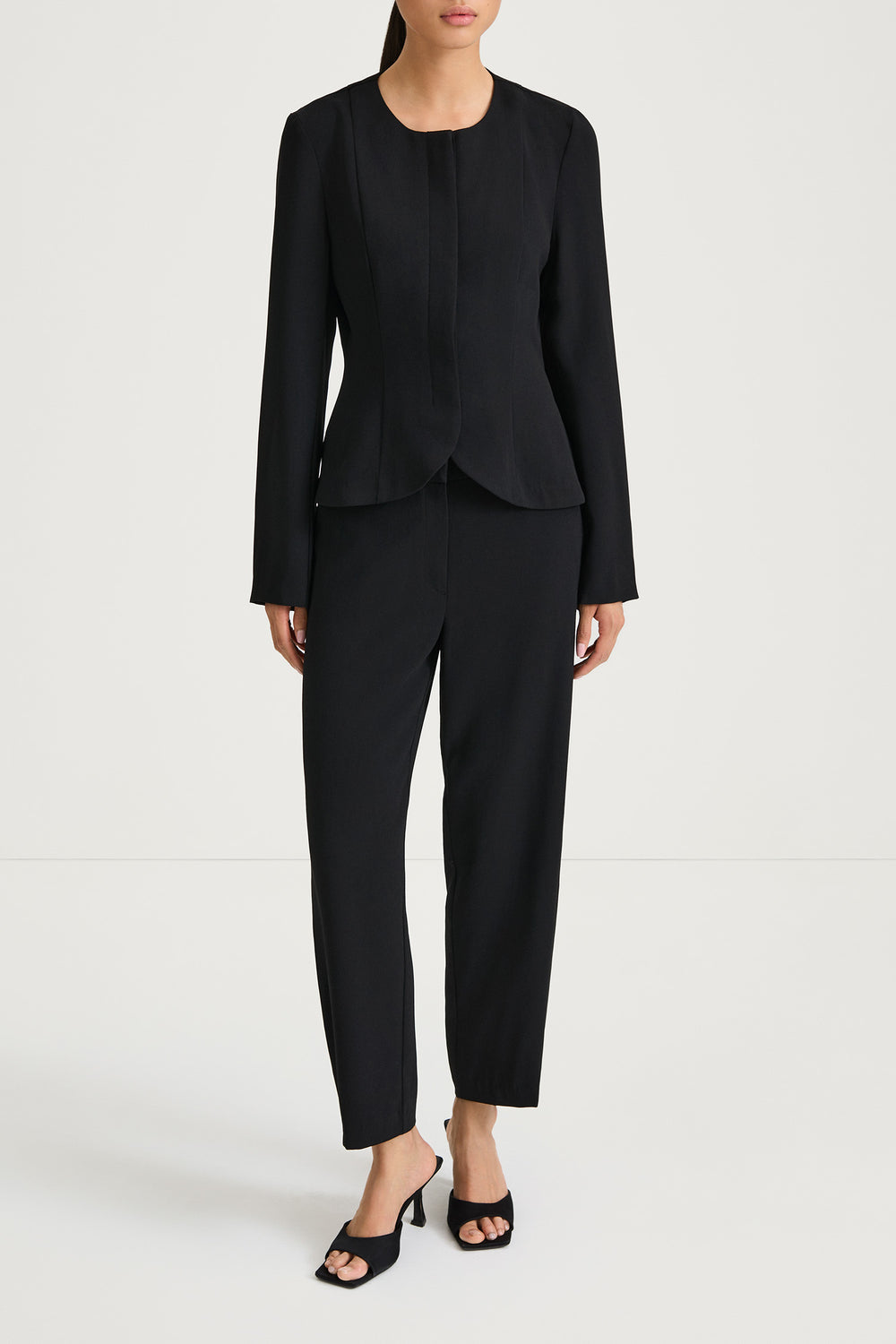 BRIENNE POLYESTER BLOUSE BLACK