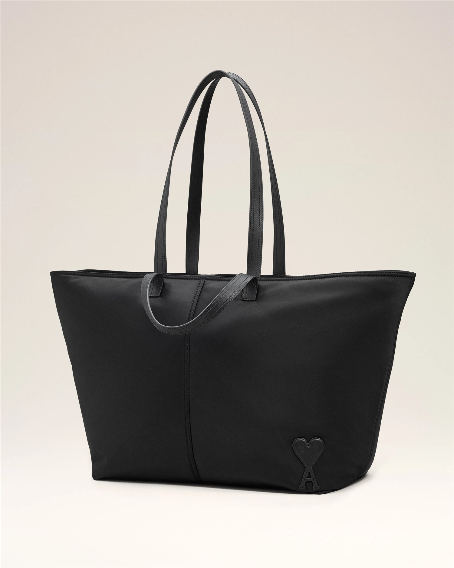 MARCEL  PADDED NYLON SHOPPING BAG BLACK