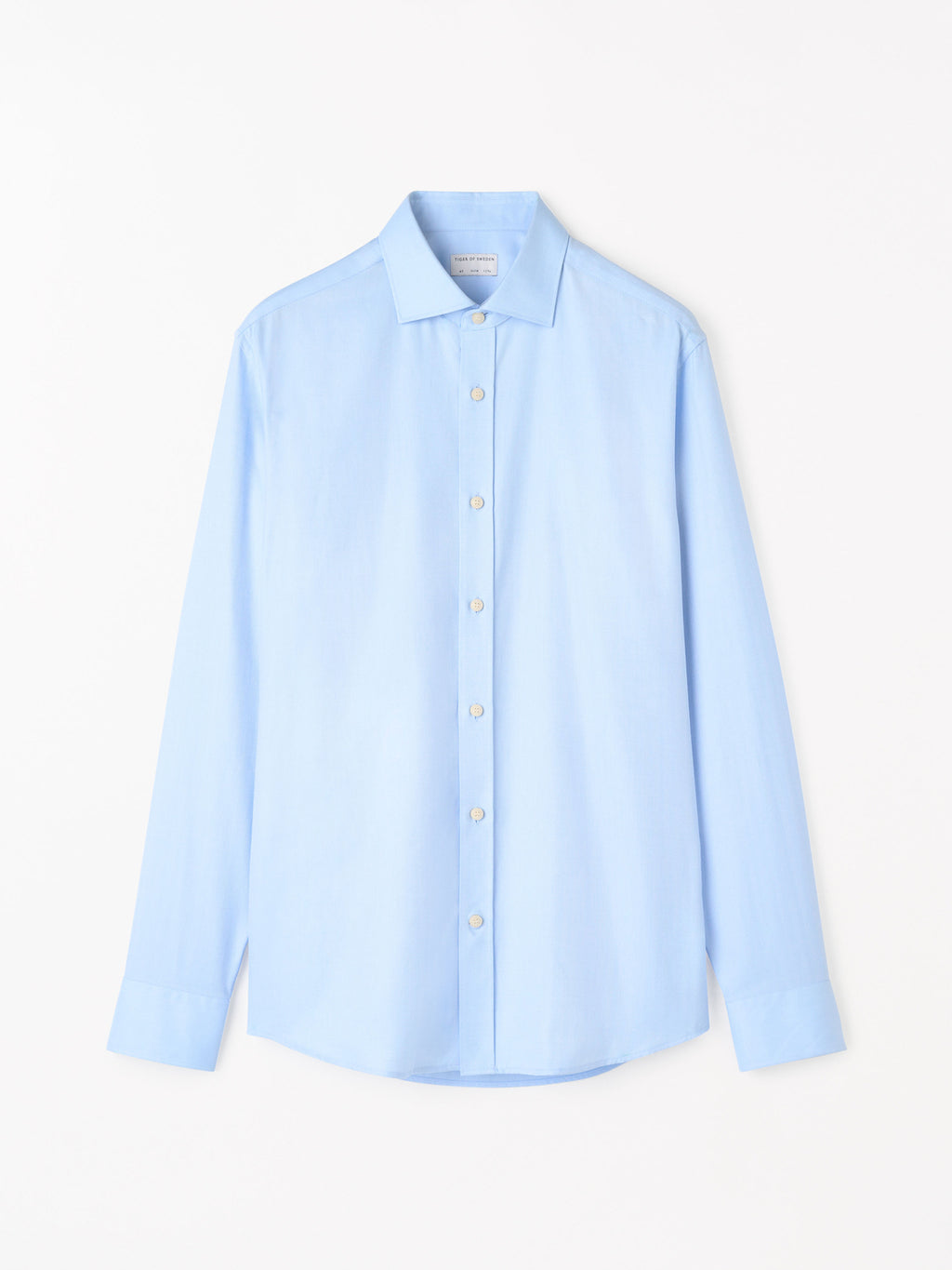Adley C Herringbone Shirt Light Blue