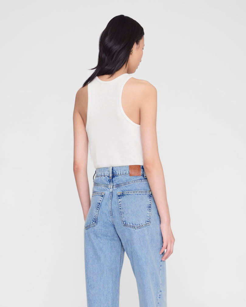 COLE RIBBED VISCOSE TANK CREAM