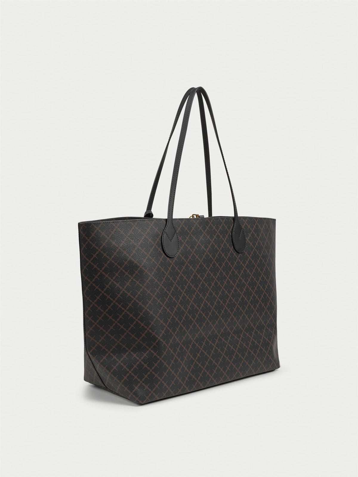 Abi printed tote bag Dark Chokolate