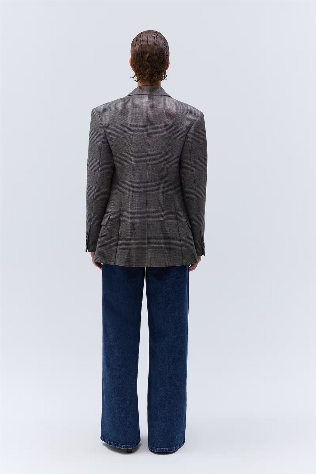 Junia Wool Blazer Cocoa Houndstooth