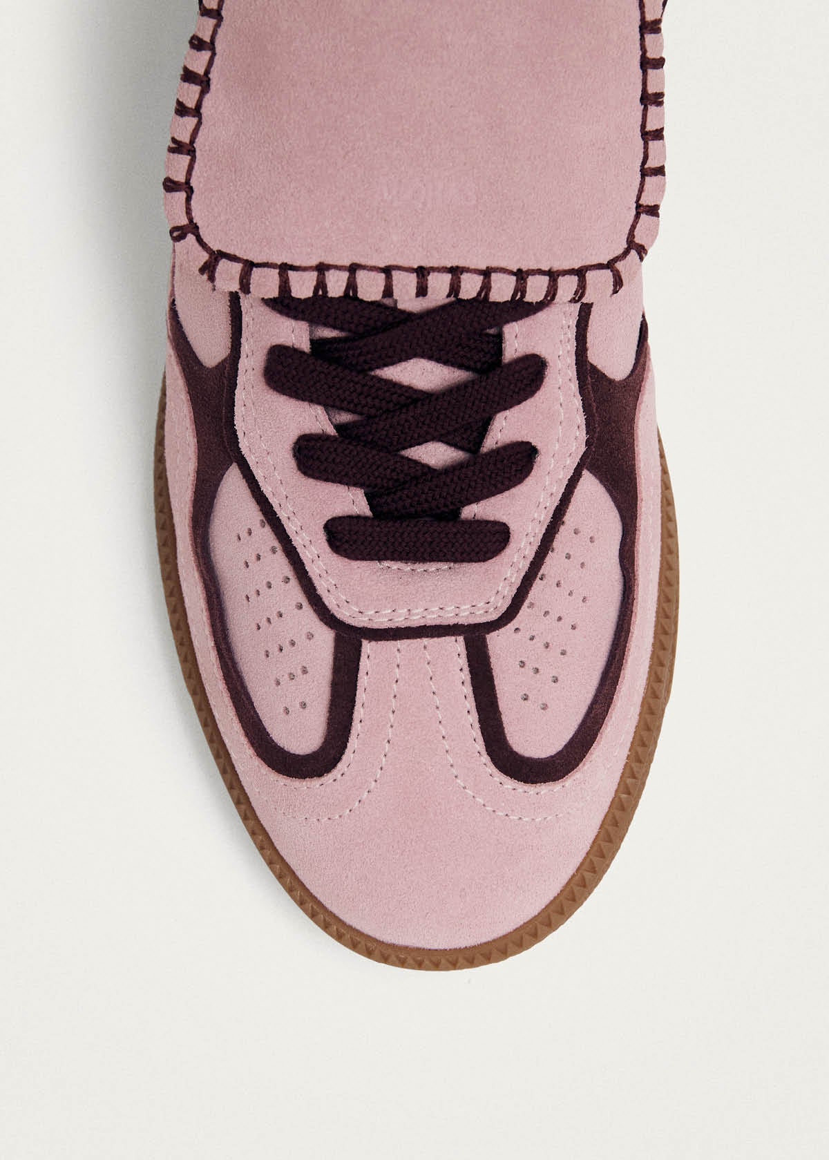 TB.490 CLUB SUEDE LEATHER SNEAKERS Pink
