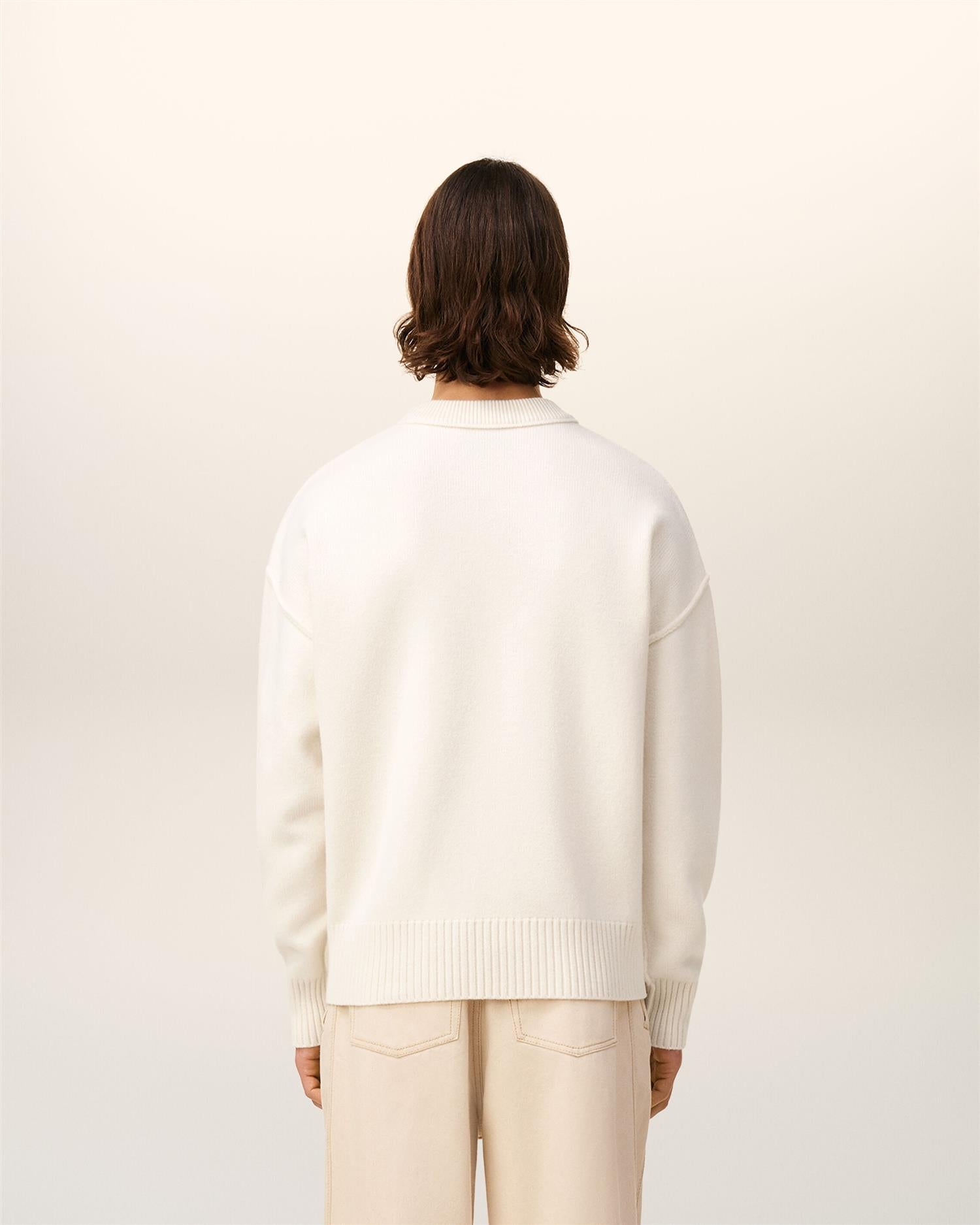 WOOL AMI DE COEUR SWEATER OFFWHITE