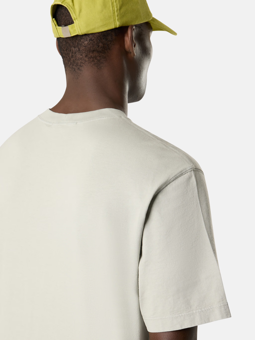 GARMENT DYED ORGANIC COTTON PATCH T-SHIRT PEARL GREY