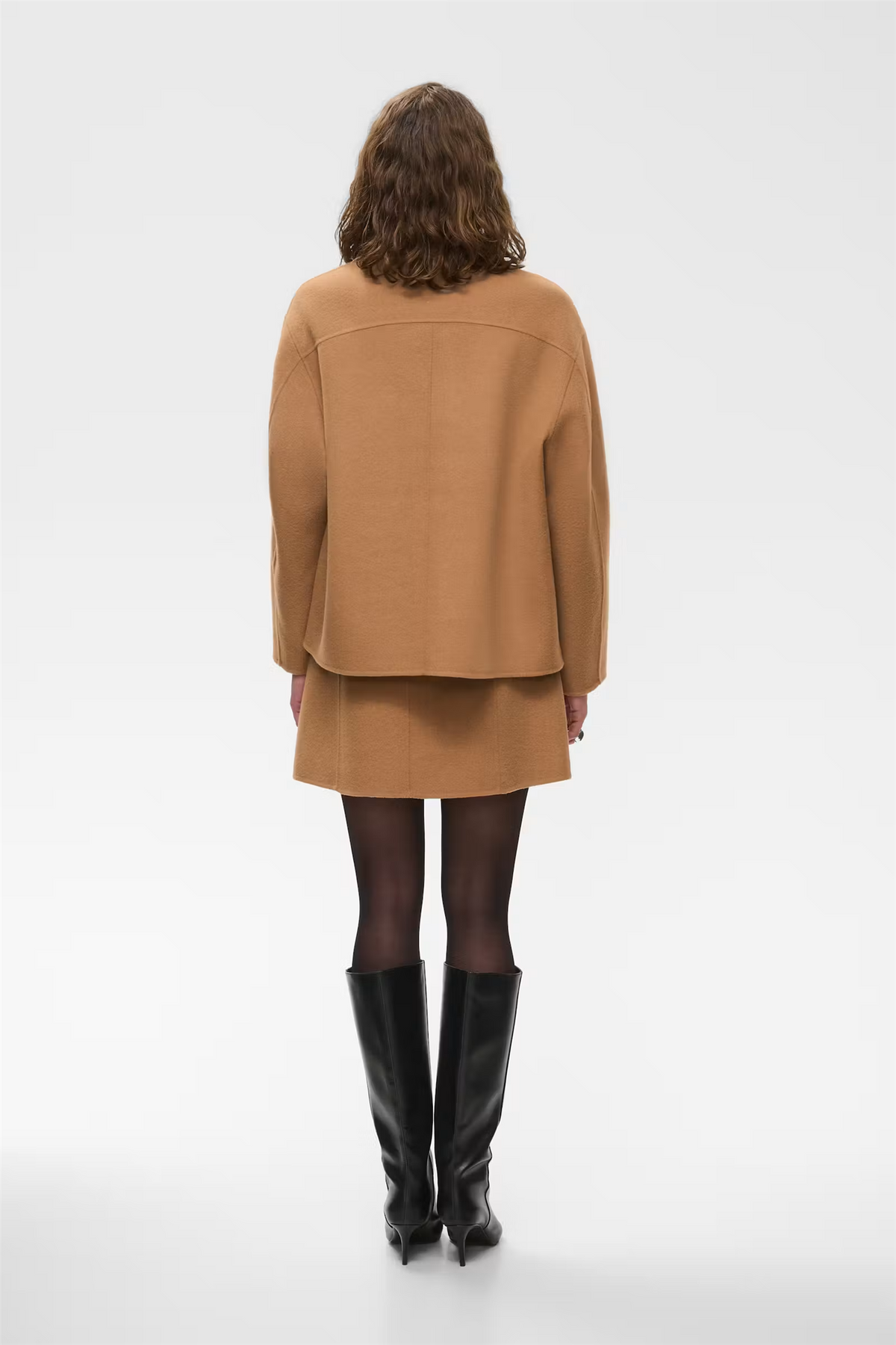 Jocasta Wool Blend Jacket Dark Camel