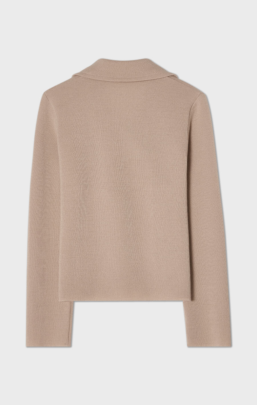 INDRA KNITTED WOOL JACKET FUDGE