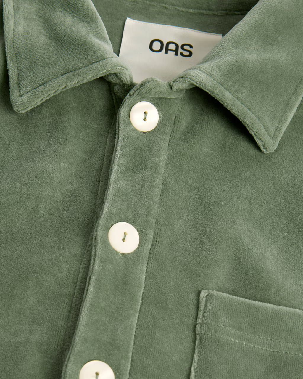 Girona Velour Polo Shirt Green