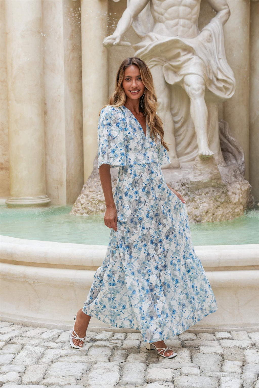 Celina Maxi Dress Blue Whisper